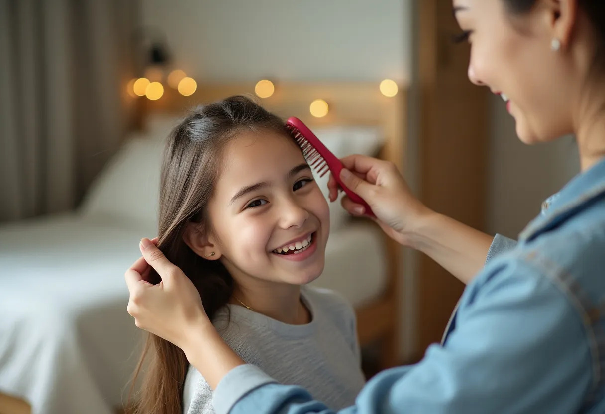 fillette coiffure