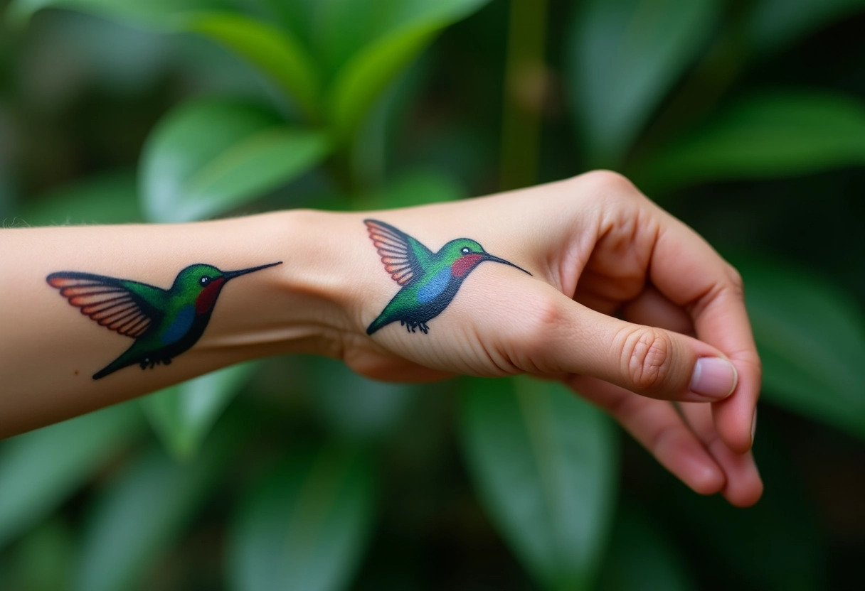 tatouage colibri